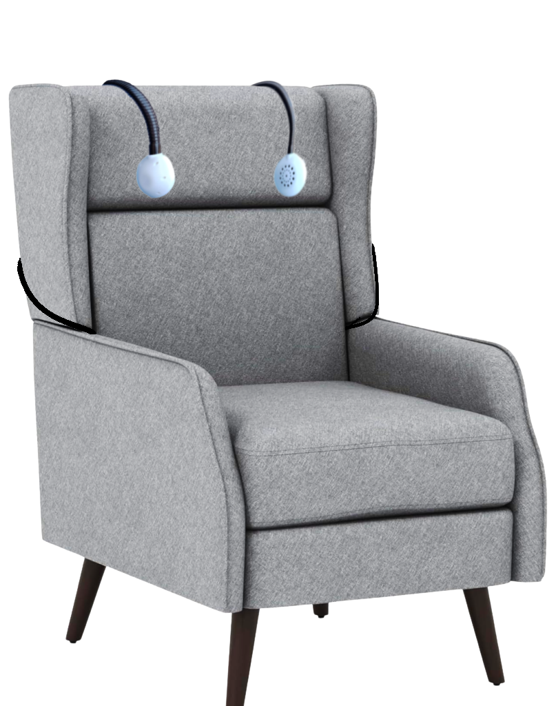 Fauteuil de repos avec le dispositif Eulabie
