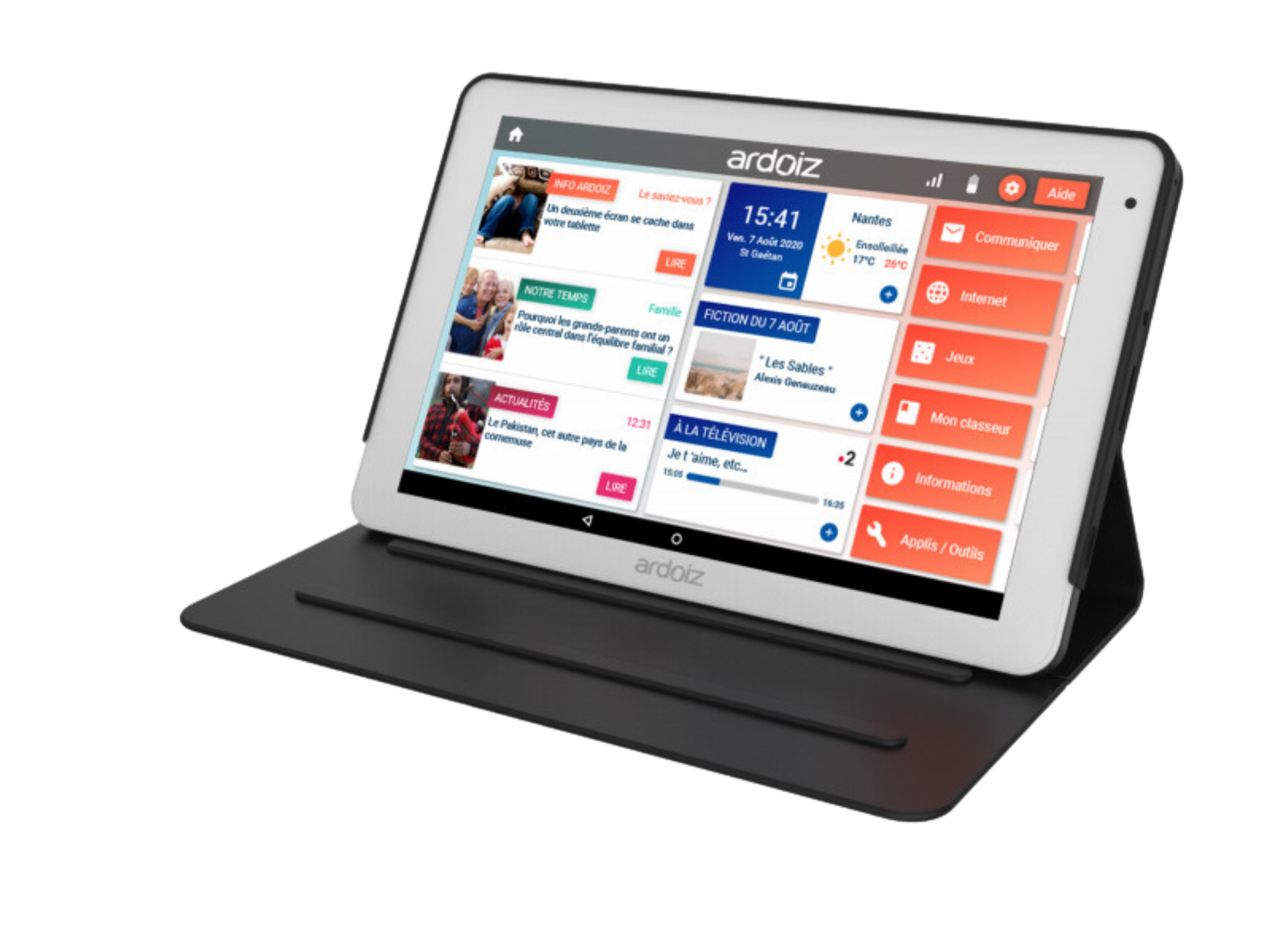 Image d'une tablette ARDOIZ, facile et simplifiée